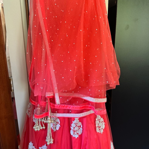 Designer Pink Lehenga - Picture 4 of 5